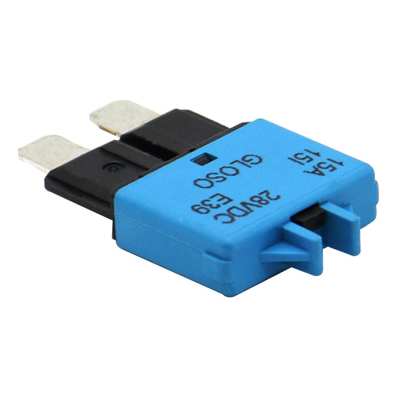 Boat Marine RV Circuit Breaker ATC Blade Fuse Manual Reset Resettable 15 Am