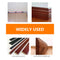 50pcs Double-headed Solid Wood Baseboard Seamless Nails + Wrench (35+7.5mm)