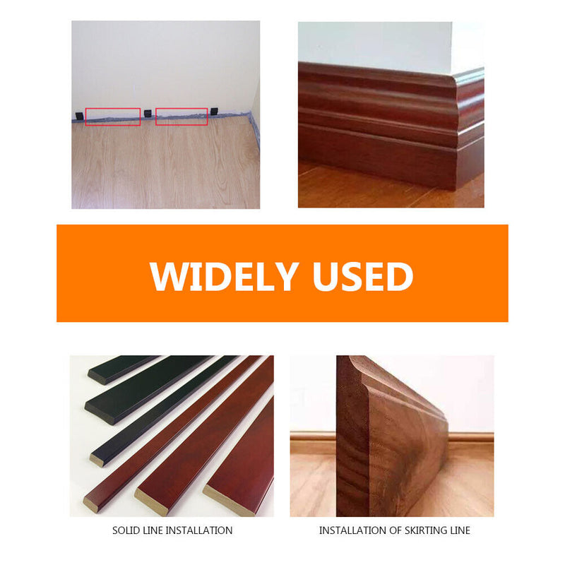 50pcs Double-headed Solid Wood Baseboard Seamless Nails + Wrench (35+7.5mm)