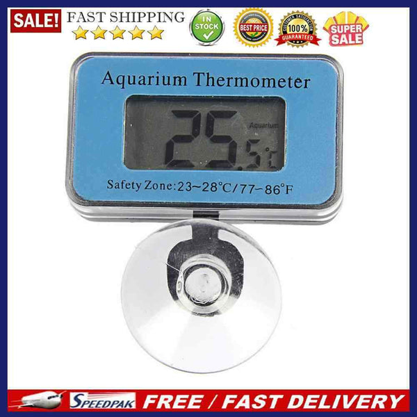 LCD Fish Tank Submersible Thermometer Digital Suction Cup Temperature Meter