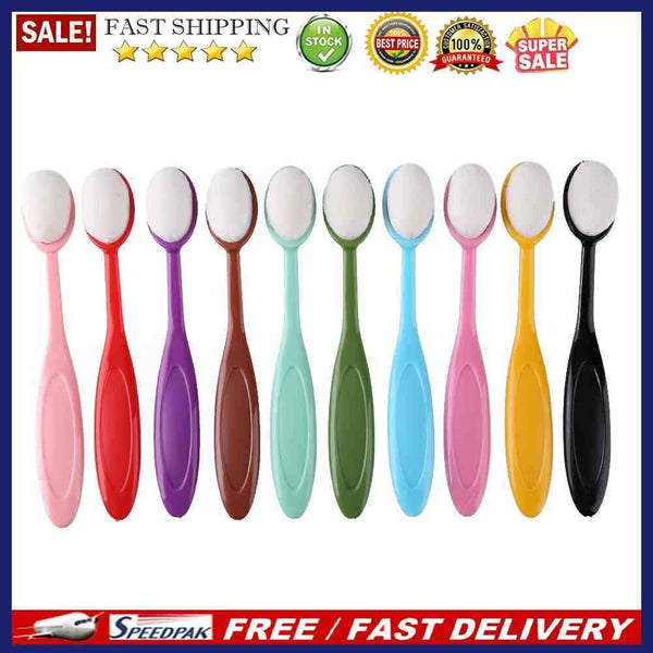 10pcs Colorful Ink Brush Smooth Blending Tools Painting Flat Brushes Kits