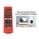 Silicone Remote Control Protective Case Cover for LG TV AKB75095307 (Red) UK