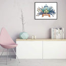Partial Embroidery Teapot Stamped Canvas 14CT DIY Cross Stitch Kits (J533) Newly