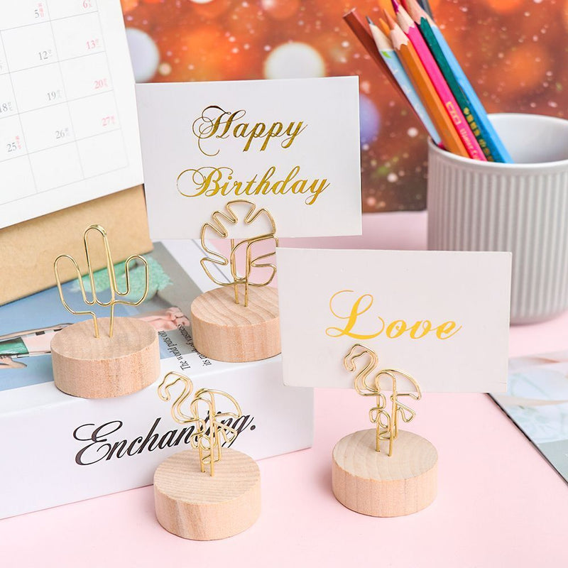 Decoration Paper Clamp Photos Clips Clamps Stand Picture Frame Place Card