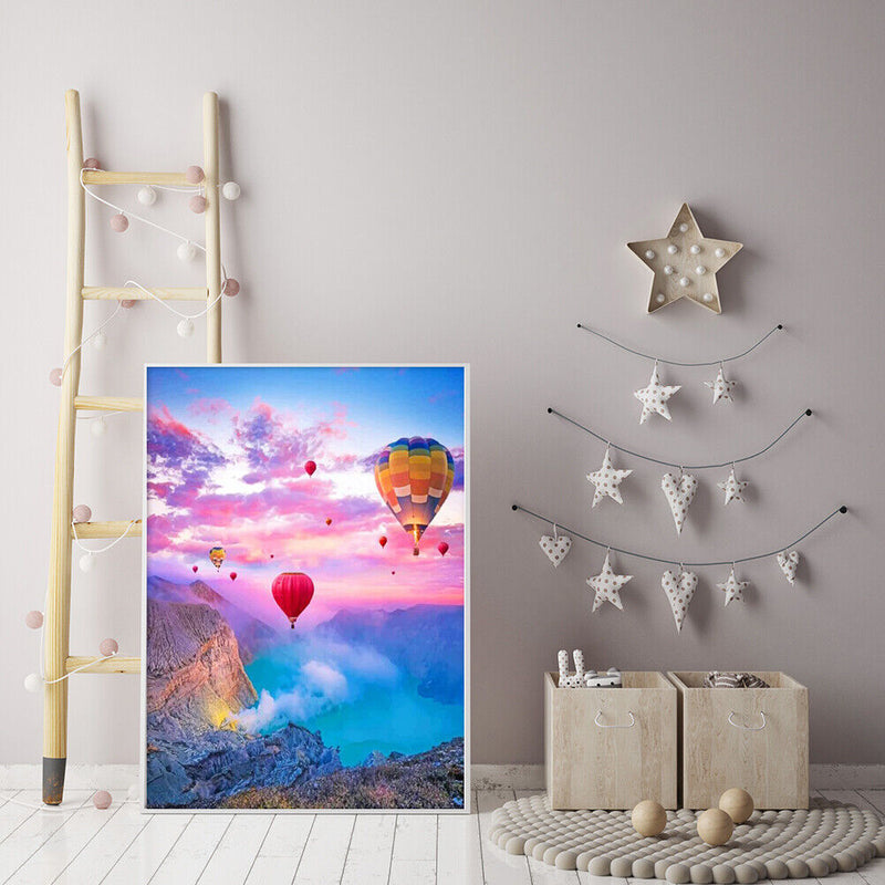 Balloon Valley Oil Painting By Numbers Canvas Wall Drawing Kits DIY Home Decor