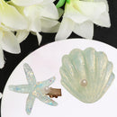 2pcs/set Irregular Sea Star Shell Headwear Women Bang Hairpin Ponytail Hair Clip