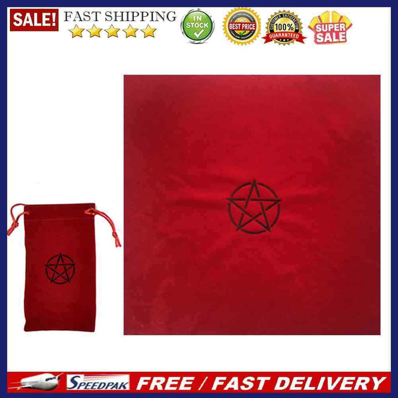 2pcs Tarots Tablecloth with Bags Altar Divination Astrology Board Game Supplies