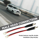 2x H1 LED Headlight Wiring Harness Male Plug Single Diode Converter Cables