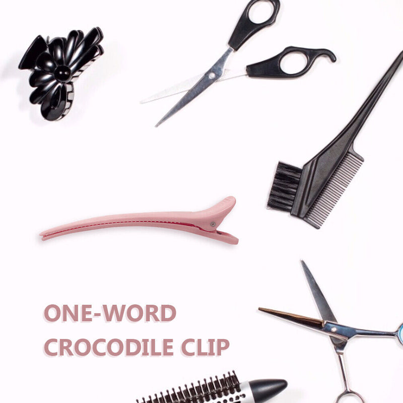 2pcs Hairdressing Alligator Crocodile Clips Hair Styling Duck Mouth Hairpin