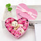 10Pcs Rose Bath Soap Flower Petal Heart Box For Wedding Valentine's Day Gift