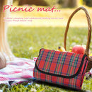 Picnic Blanket Mat Waterproof Outdoor Camp Travel Beach Plaid Rug (Red) Newly