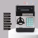 Piggy Bank ATM Machine Electronic Safe Money Jar for Boys Girls (Black) Newly