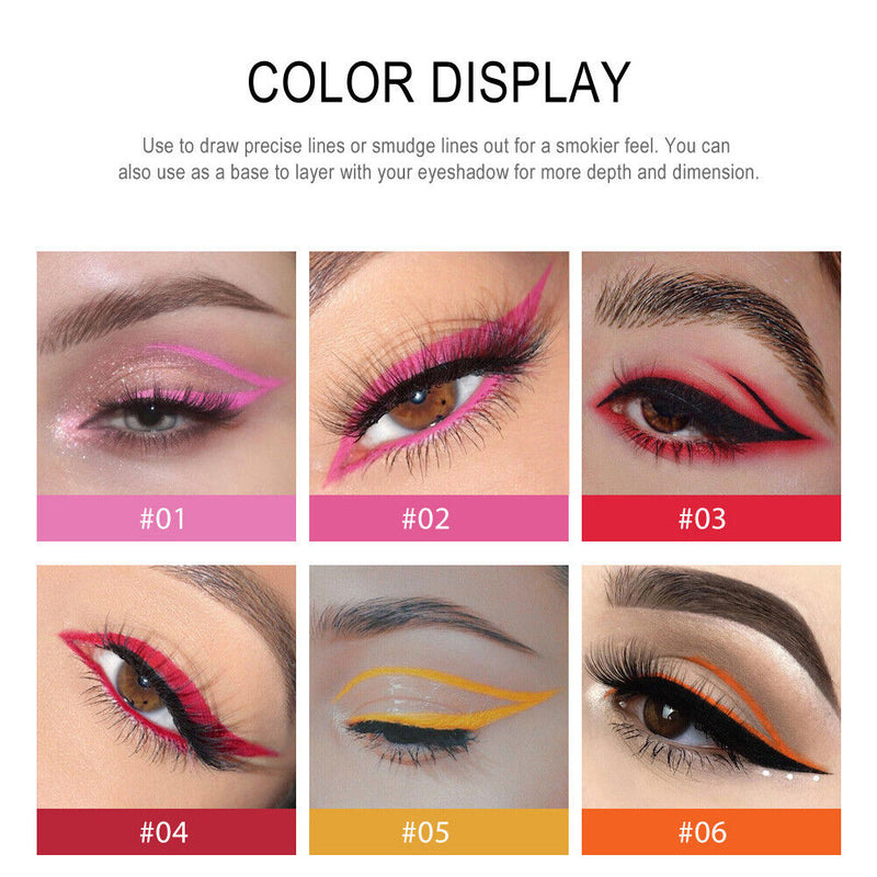 20pcs Colorful Eyeliner Gel Quick Dry Long Lasting Eyes Makeup Waterproof Sets