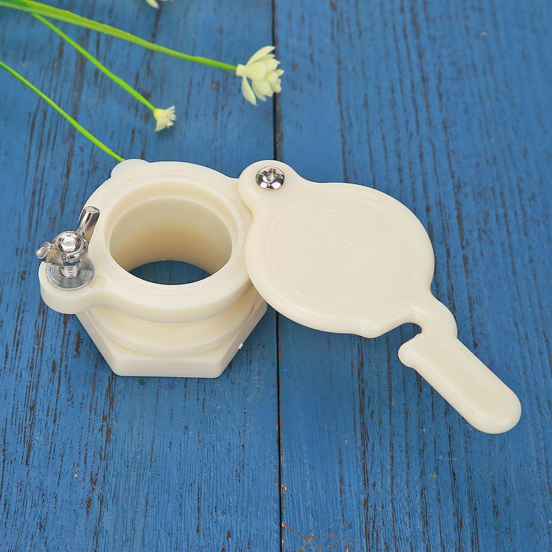 Nylon Bee Extractor Honey Tap Gate Valve Gardening Beekeeping Equip (White)