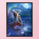 3 Beaches DIY Full Embroidery Set Beauty Mermaid Printed Cross Stitch Home Decor