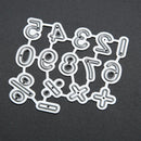 Number Symbol Craft Decorative Paper Art Embossing Cutting Die Newly