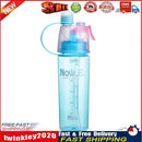 Plastic Spray Cool Summer Sport Water Bottle Portable Drink Kettle (Blue) Newly