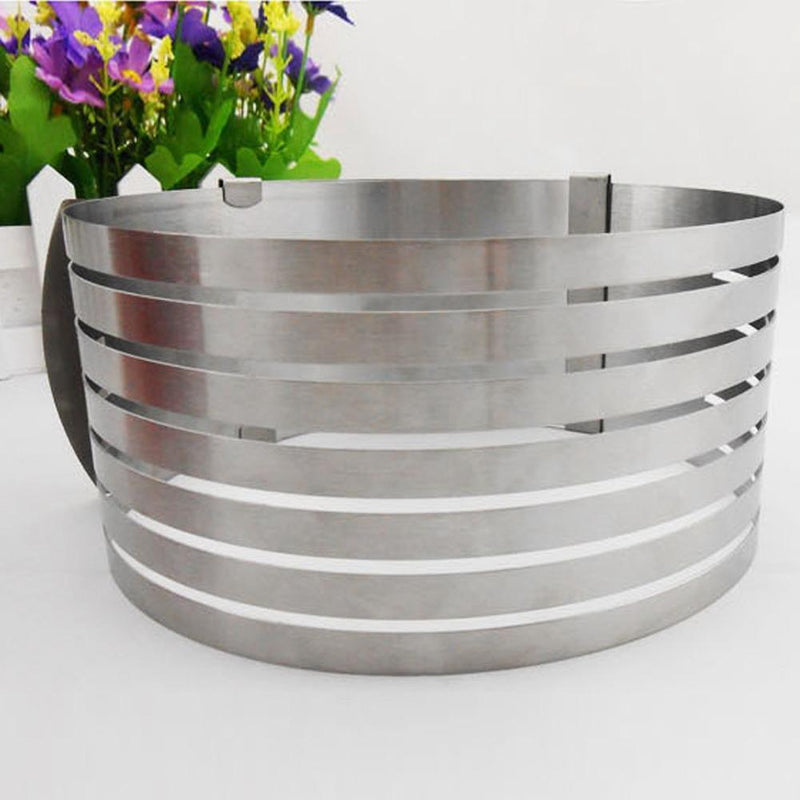 Stainless Steel 15-20cm Adjustable Retractable Circular Ring Cake Mould