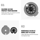 180ml Reusable Coffee Capsule Cups with Spoon Brush for Bosch-s Tassimoo