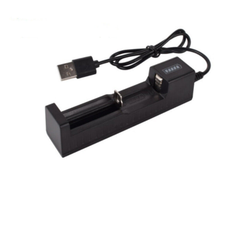 1 slot Battery USB Charger for Rechargeable Batteries Li-ion 18650 26650 14500