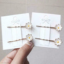Women Girls Daisy Flower Hairpins Hair Clip Headdress Wedding Bridal FAST B4Z2