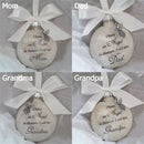 Christmas Tree Memorial Ornament Feather Ball Hanging Ornaments Family Pendant