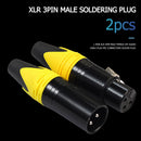 10 Pair XLR 3Pin Male Female DIY Audio Cable Connectors Solder Plug