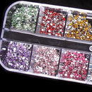 2mm Assorted Manicure Glitter DIY UV Gel Acrylic Tips Nail Art Rhinestone