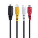 VGA to S-Video 3RCA Male to Female TV AV Out Converter Cable Adapter for PC