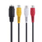 VGA to S-Video 3RCA Male to Female TV AV Out Converter Cable Adapter for PC