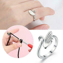 1x Swan Shape Knitting Loop Crochet Ring Thimble Guide Accessories Crafts X4S8
