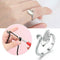1x Swan Shape Knitting Loop Crochet Ring Thimble Guide Accessories Crafts X4S8