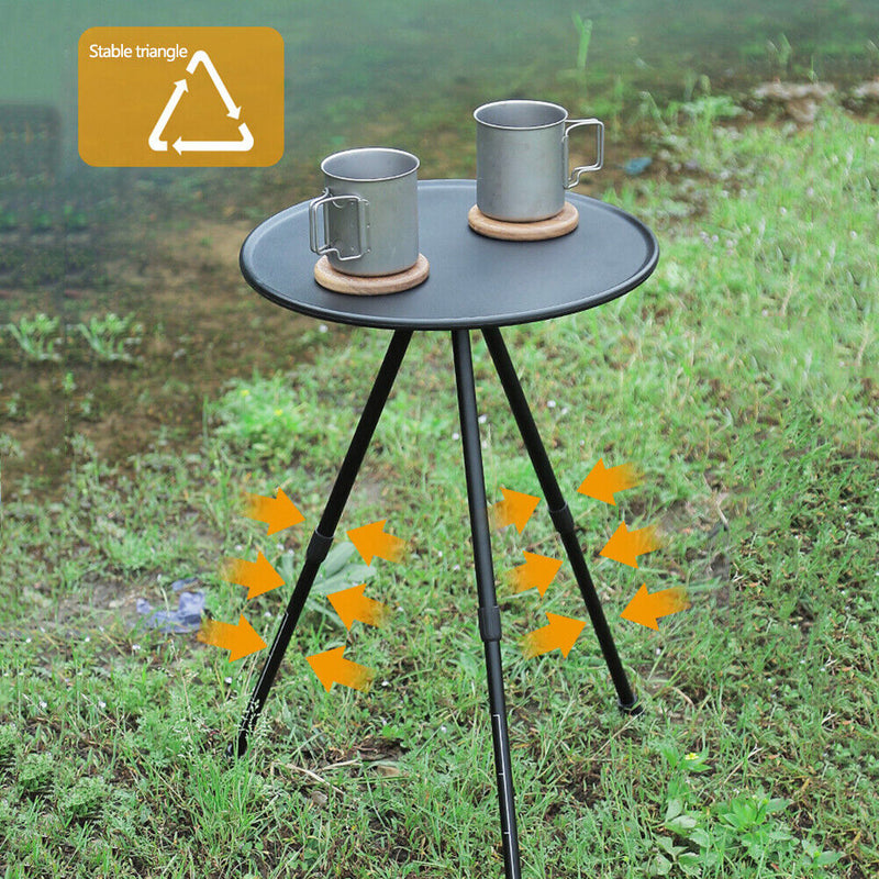Mini Portable Folding Camping Table Tea Coffee Tripod Table Desk for Outdoo