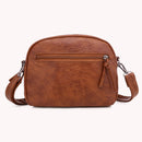Fashion Crossbody Tote Bag Solid Multi-pocket Soft PU Shoulder Money Phone Purse