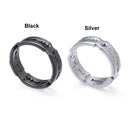 Gothic Mens Rings Stainless Steel Rock Punk Lover Couple Bladed Ring Promise