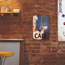 Retro Poster Tin Sign Painting Chef Coffee Wall Art for Cafe Bar Club Shop
