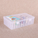 42 Spools Reels Sorting Storage Box Fishing Line Gear Case (Transparent) Newly