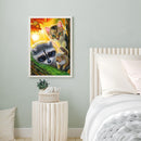 Full Round Diamond Painting Kit Racoon Cat Squirrel 5D Rhinestone Mosaic Pi