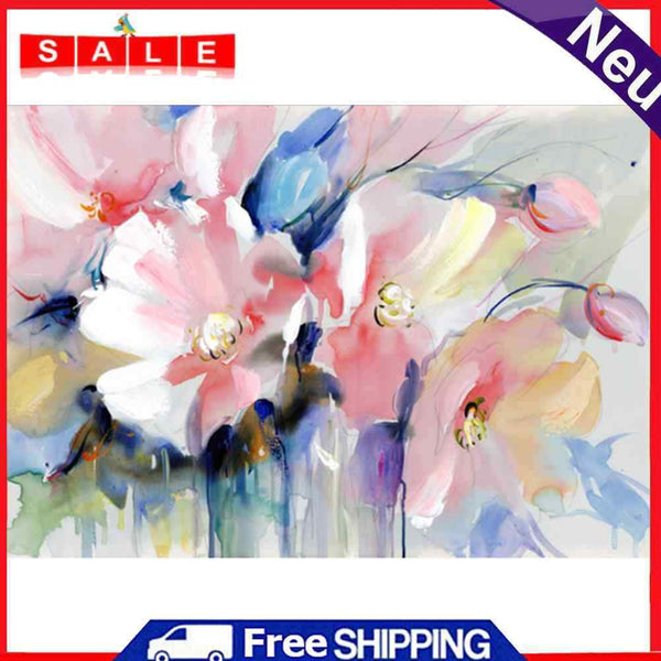 50x40cm Flower Cluster DIY Paint By Numbers Set Canvas Oil Painting No Frame