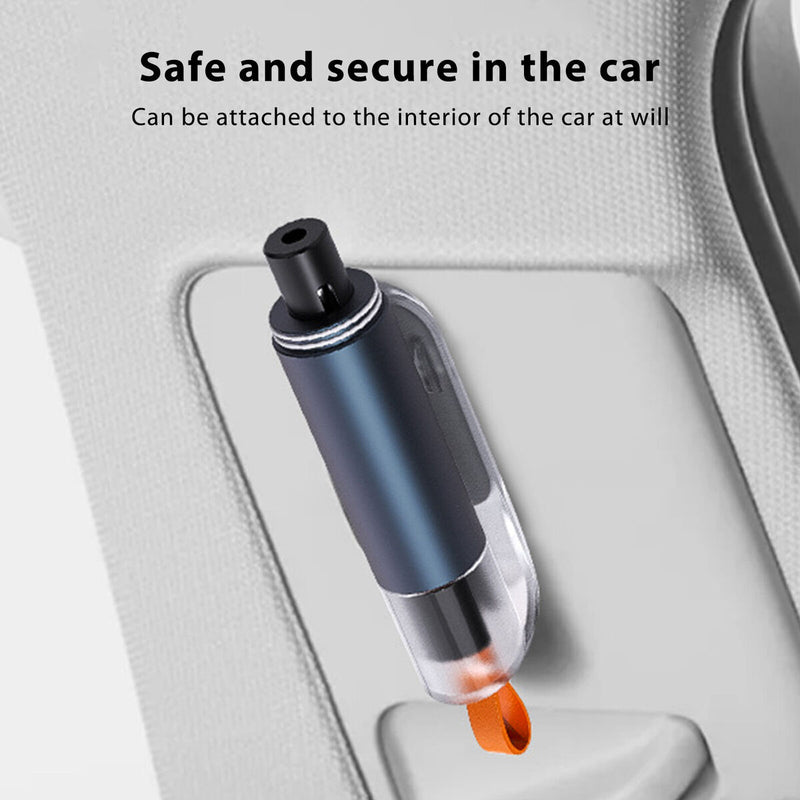 Car Safety Hammer 2-in-1 Emergency Window Breaker w/ Belt Cutter (Tarnish)