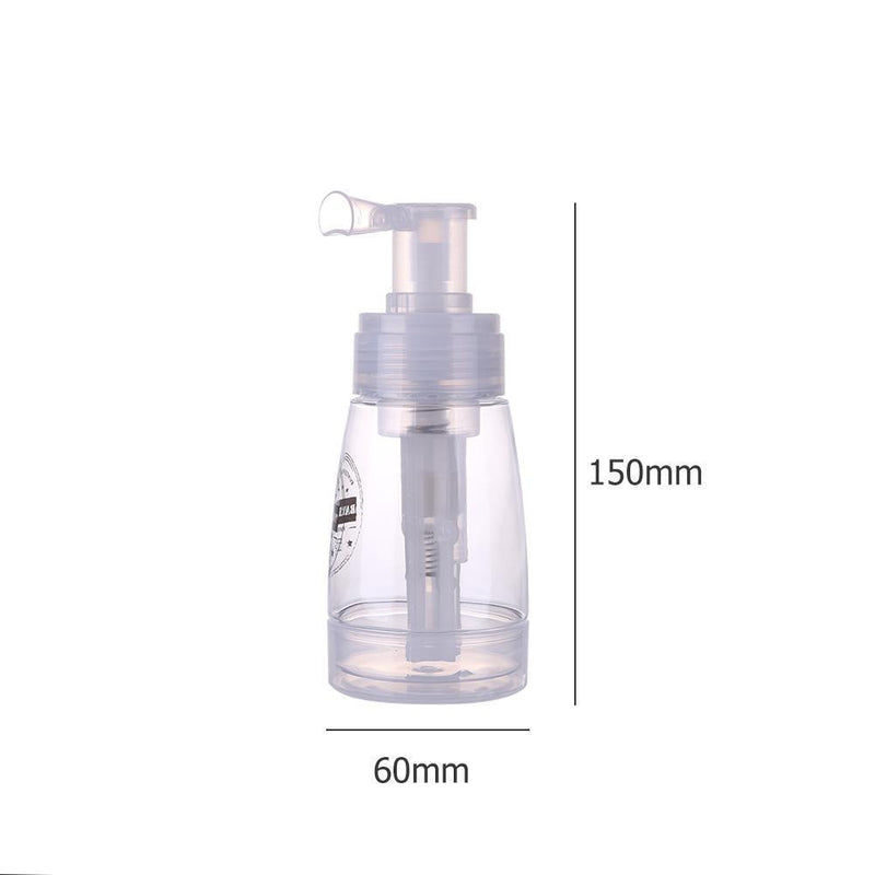 180ml Portable Travel Clear Powder Atomizer Bottle Plastic Refillable Spray