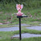 Solar Flower Fairy Light Outdoor Pixie Lawn Stake Lamp Garden Decor (Pink)
