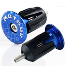 2pcs Aluminum Bicycle Handlebar Bar End Plugs for MTB Folding Bike (Blue) Newly