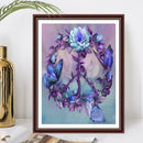 5D DIY diamond painting round diamond flowers and butterflies E6666 Newly