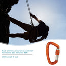 Aluminum Carabiner Outdoor Camping Climbing Hammock Lock Buckle (Orange) Newly