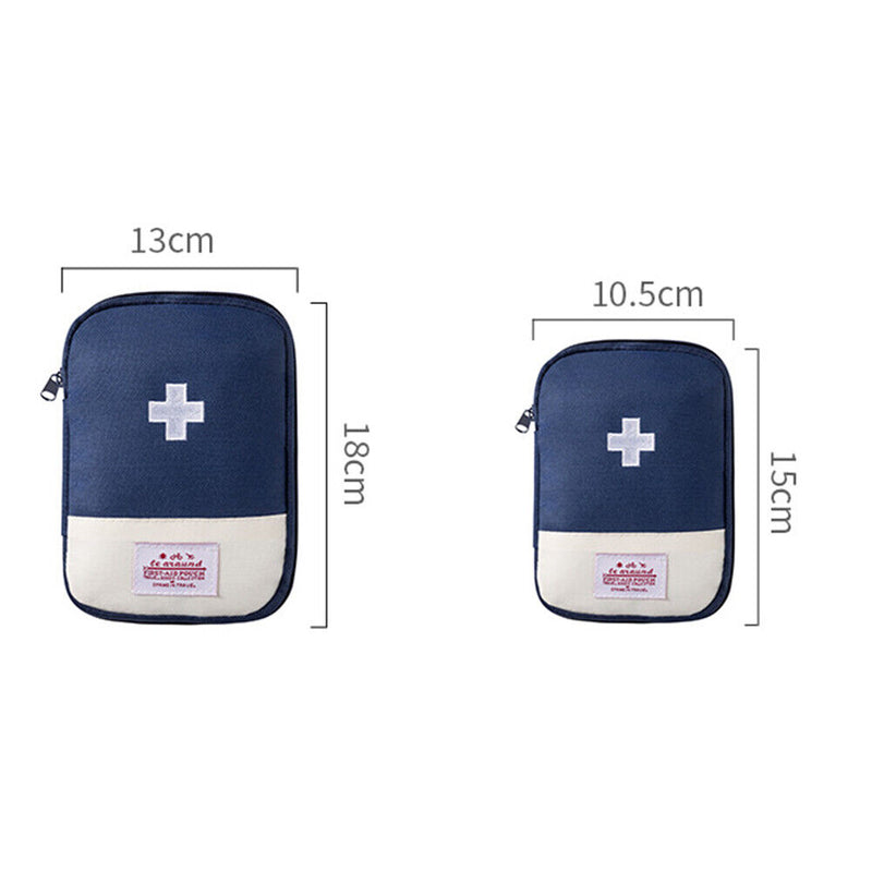 Portable Storage Bag First Aid Kit Emergency Medicine Bag Outdoor Pill Orga