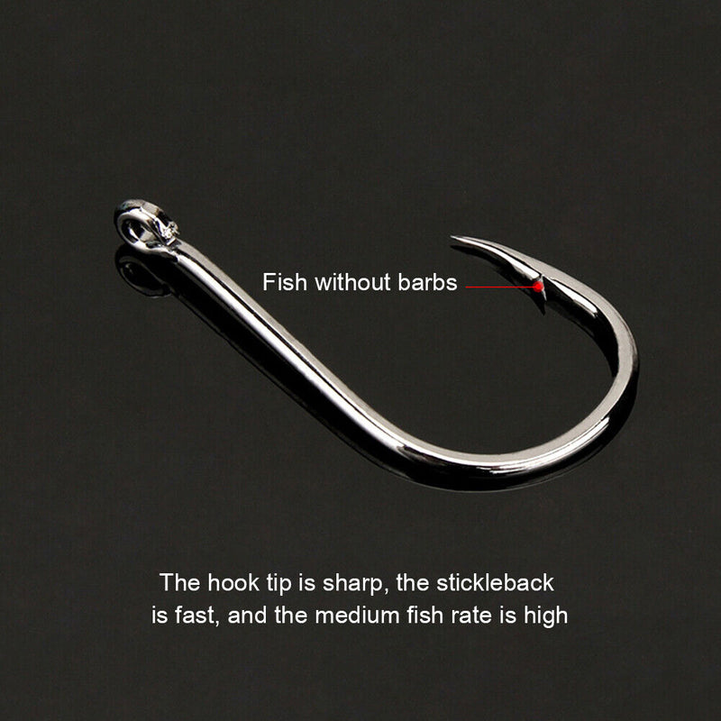 500pcs Fishing Hooks Set Sharp Barbed Fishhooks Rock Fishing Accessories