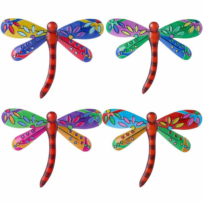 Statue Garden Backyard Metal Dragonfly Art Craft Sculptures Wall Decoration