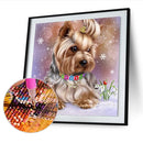 5D DIY Full Round Drill Diamond Painting Dog Mosaic Rhinestone Drawing Kit