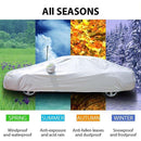 Waterproof Outdoor Car Automobile Tarpaulin Dustproof Sun Proof Cover (XXL)